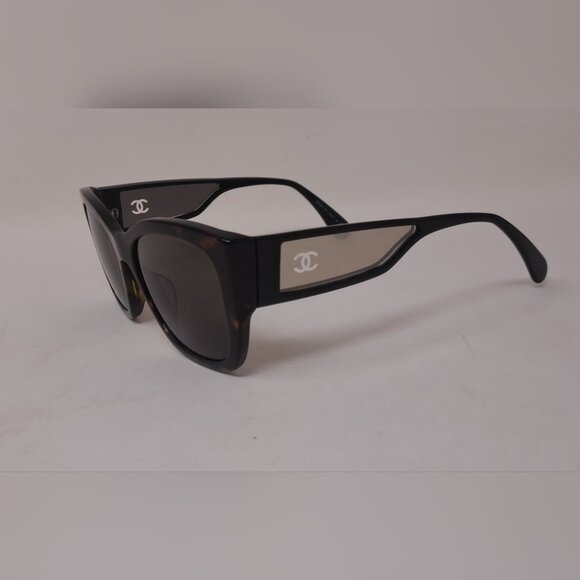 CHANEL Women's Sunglasses 5429 Havana Mirror Arms CC Logo 55-17-140 - Picture 1 of 16